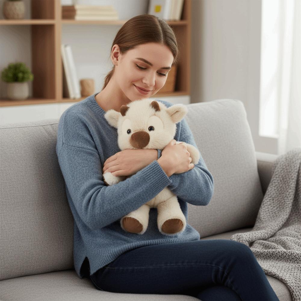 Plushie Texture Running Cow Plush Doll New Design Cute Stuffed Toys  Emotional Support