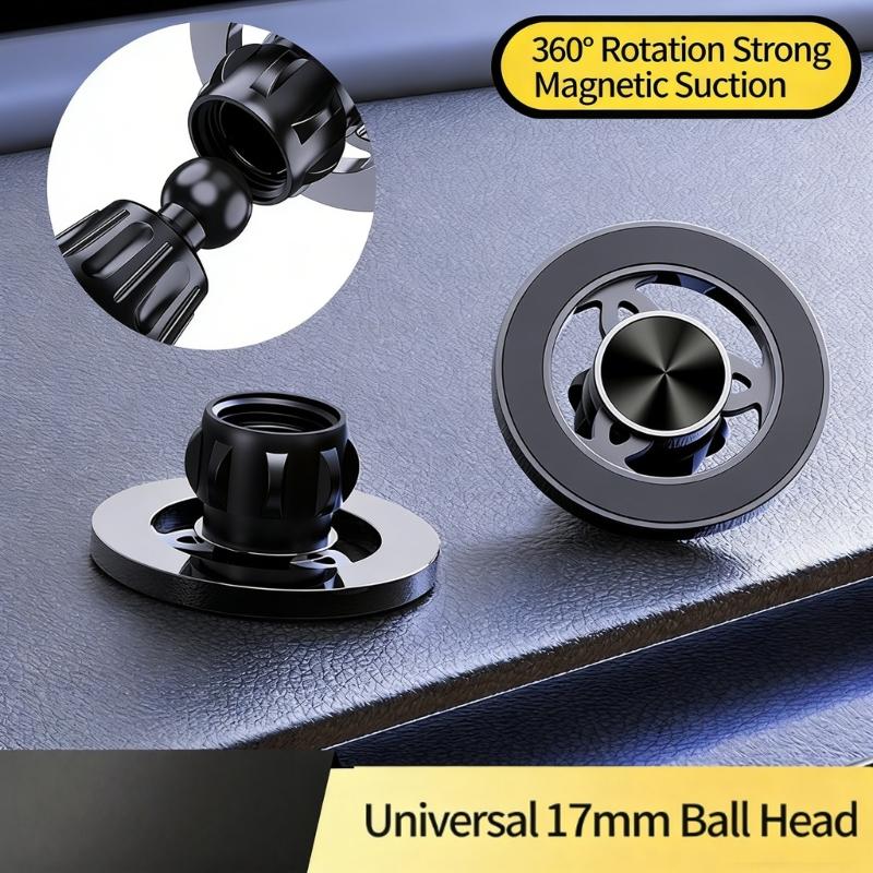 Wireless Charging Friendly Car Phone Holder Magnetic Mount Including 360° Rotation Strong Build for Devices