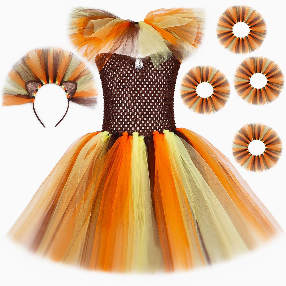 Halloween Costumes Girls Kids Tutu Dress Children Cosplay Outfit Christmas Carnival Party