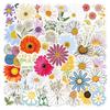 55 Daisy Cartoon Flower Stickers for Decor, Stationery, Planners, Water Bottles, and Computers - Waterproof.