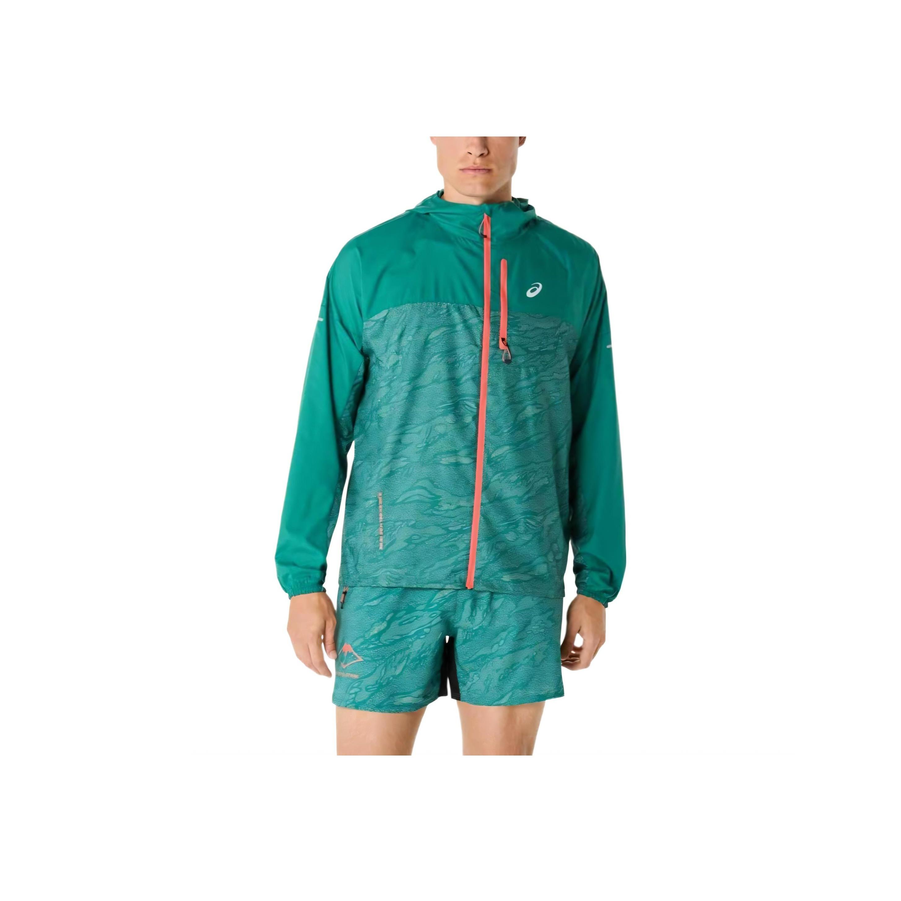 

Asics Fujitrail Теплая Удобная Универсальная Повседневная Куртка Мужская Куртка Береза 2011C991-300 M