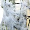 300g Cotton & 60 Spider Decorations: Haunted House Halloween Web Film Set
