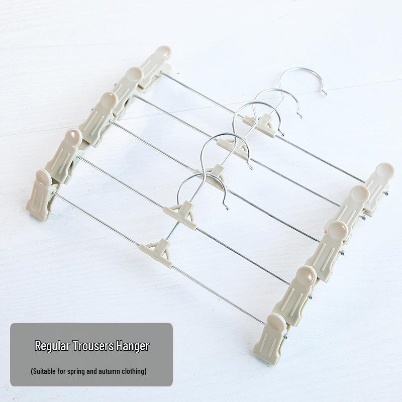 

Не оставляющая следов прочная вешалка для юбок и брюк с зажимами против образования складок для сушки и хранения