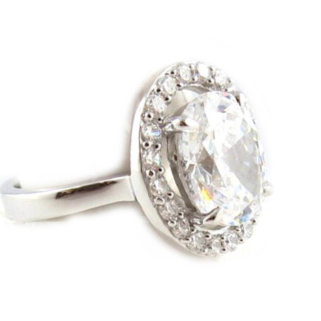 Silver Ring 'Scarlett' White