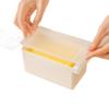 Japanese-Style Cheese Storage Box with Butter Cutter and Lid for Refrigerator