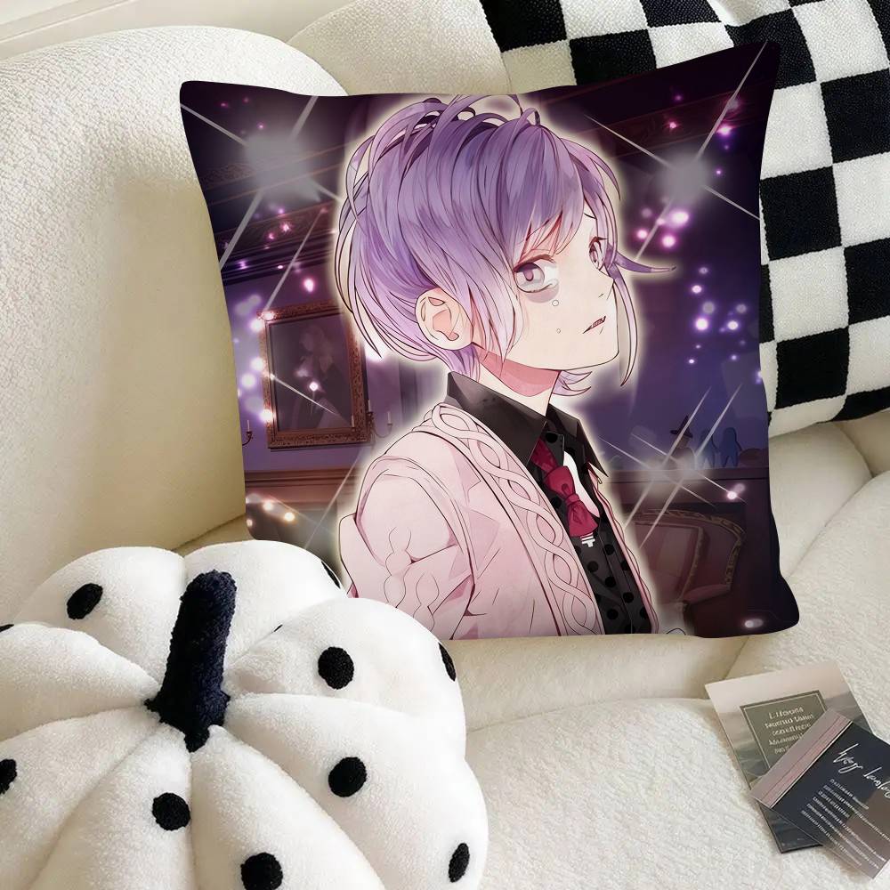 Sakamaki Kanato Otome Game DIABOLIK LOVERS Pillow Case Square Pillow Bedroom Sofa Leisure Comfort Cushion Car Home Decoration