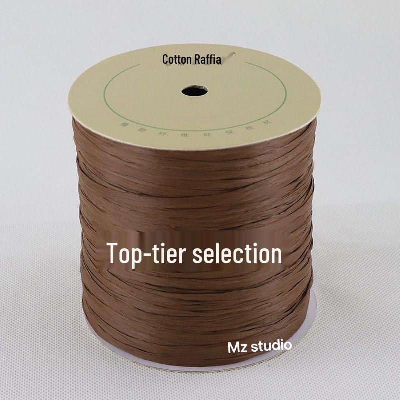 250m Bast Baumwollstroh Rolle für DIY: Handgefertigte Hüte & Taschen, Kostenloser Versand