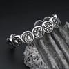 New 316L Stainless Steel Opening Cuff Bracelet For Men Women  Punk 12 Constellation Charm Bracelets Couple Jewelry Gifts