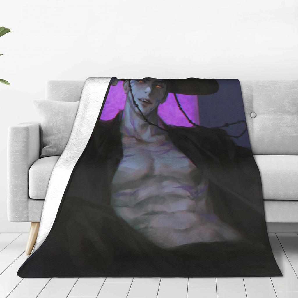 KPOP DEMON HUNTERS Saja Boys Jinu Blanket  Soft Warm Novelty Plush Throw Blanket For Children Outdoor Flannel Bedspread Cover