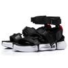 Li Ning Plateau Paris Fashion Week Strand Sandalen Herren Schwarz Weiß AGBN079-2