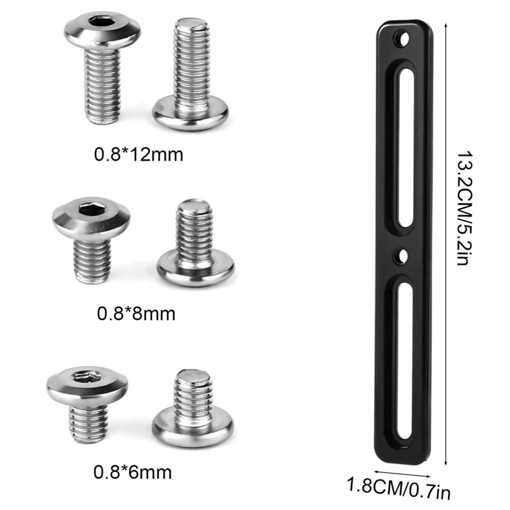 Bike Bottle Cage Adapter Bicycle Bottle B-RAD Mounting Base Aluminum Alloy Adjustable Position Water Bottle Cage Mount Brackets 6