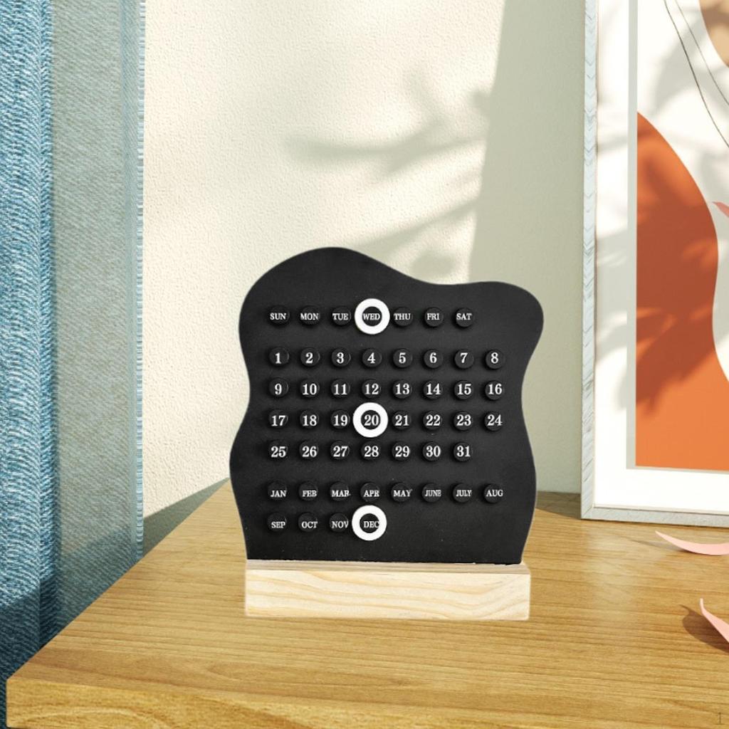 Desk Calendar Decoration Accessories Cute Unique Aesthetic Month Date Display Planner