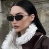 Retro Metal Cat Eye Women Sunglasses Fashion  Designer Irregular Polygon Men Punk Shades UV400 Sun Glasses gafas de sol