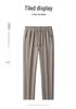 Men's Summer Ice Silk Zipper Pants - Lightweight, Loose, Elastic Straight-Leg, Quick-Dry, Trendy Korean Style Sportswear