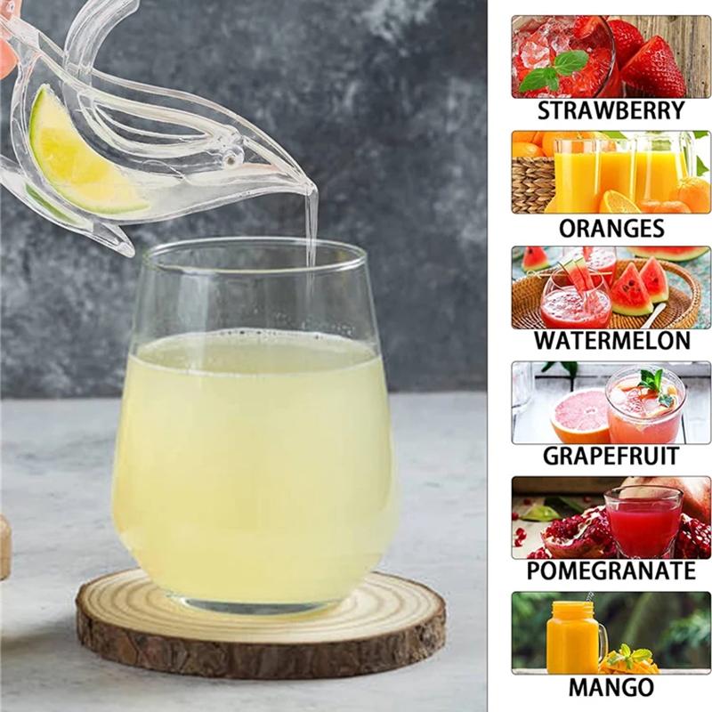 Portable Manual Juicer, Lemon And Citrus Juicer, Bird Shaped Transparent Manual Fruit Juicers, Household Kitchen And Bar Tools