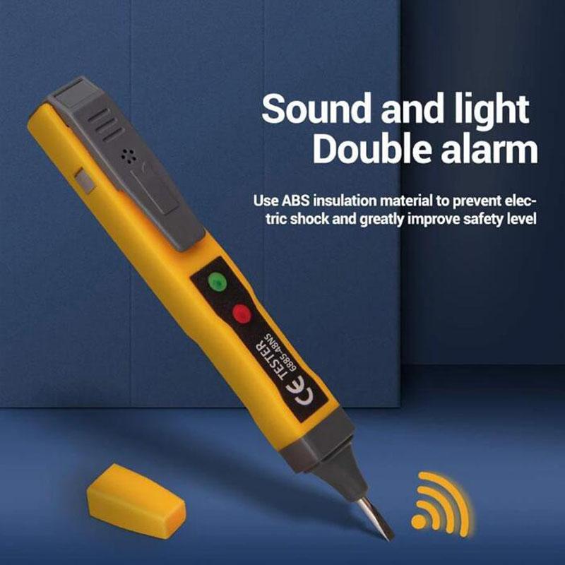 Voltage Tester Tools, AC Voltage Detector Pen Voltage Tester Non-Contact Inductive AC/DC Audible, Pocket Clip Tester Tools