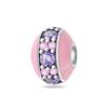 Copper Metal Butterfly Dragonfly Flower Pink Zircon Themed Sweet Charm Bead Components Bead Components Compatible With Pan Authentic Original