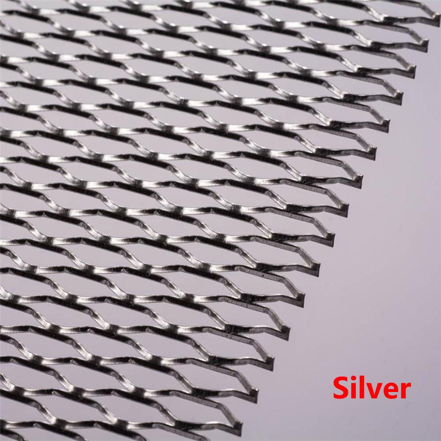 1 ks 40" x 13" stříbrná hliníková síťovina automobilové přední mřížky v šestihranném provedení