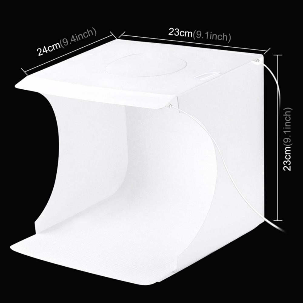 PULUZ Dual Light Lightbox Mini 40Pcs LED Light Room Foliding Photography Lighting Softbox Tent
