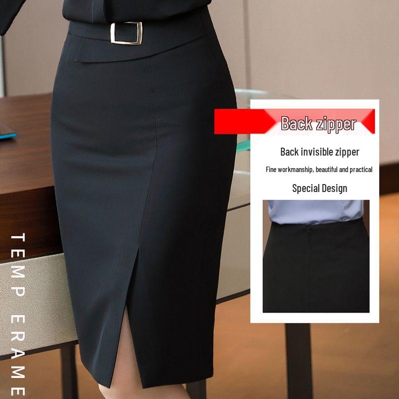 Versatile Solid A-line Skirt - 2024 Summer High Waist, Iron-free TR Fabric