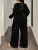 2025 Women's Two-Piece Korean Velvet Casual Sports Set: Hooded Sweatshirt & Pants