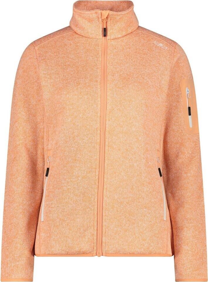 Jacket CMP Woman Fleece Jacket (3H14746) Melange Knit Jacket Fleece Jacket (3h14746-03ct) White-salmon