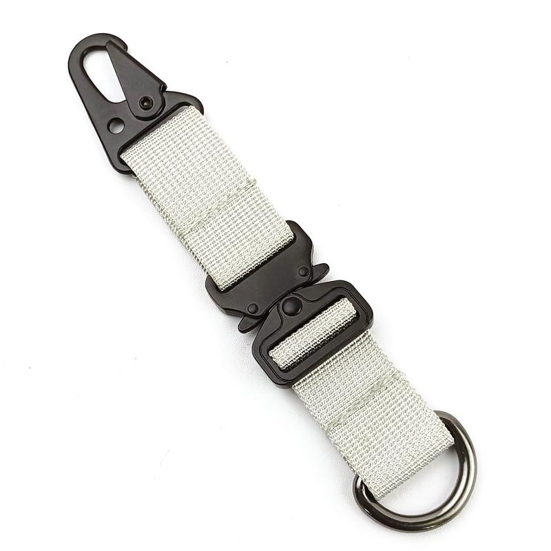 Outdoor Camping Tactics Buckle MOLLE Nylon Ribbon Hang Chain Key Chain Tactical Climbing Buckle Eagle Beak Hook