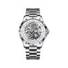 RZY Men's Tourbillon Automatic Skeleton Watch 30M Water Resistant Luminous Mechanical Timepiece