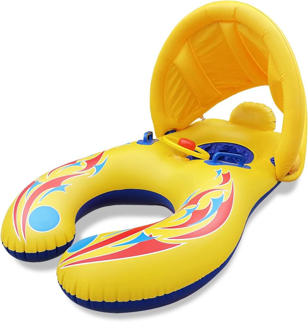 swim ring with foot baby and removable Perfect for summer the the and other outdoor unisex swimming ring for boys and with sunshade and Suitable for