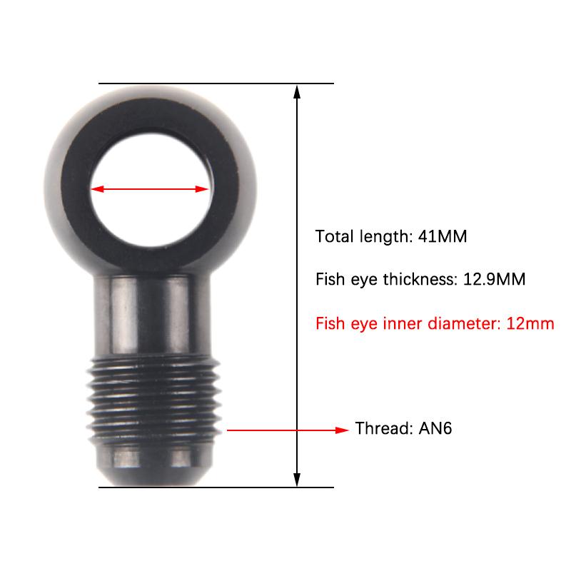 Automobile Modification Accessories Oil Pump Oil Supply Screw Aluminum Adaptor Bolt An3 An4 An6 An To 8-14Mm Brake Fitting