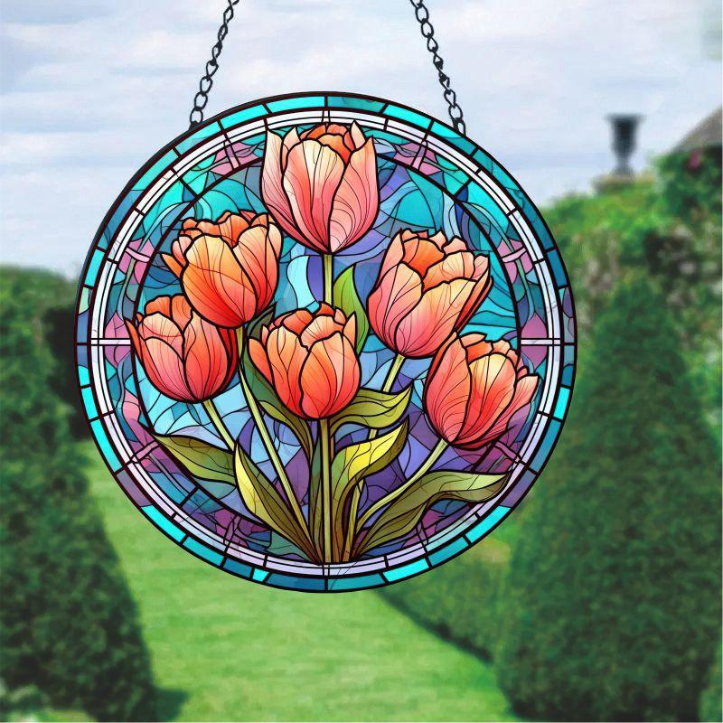 Hängende Dekoration Hängender Anhänger Windspiel Bunter Sonnenfänger Für Alle Jahreszeiten Außenbereich Innenbereich Heimdekoration