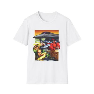 Guile gegen M. Bison T-Shirt, Vintage Arcade Softstyle Street Fighter T-Shirt, Gamer T-Shirt