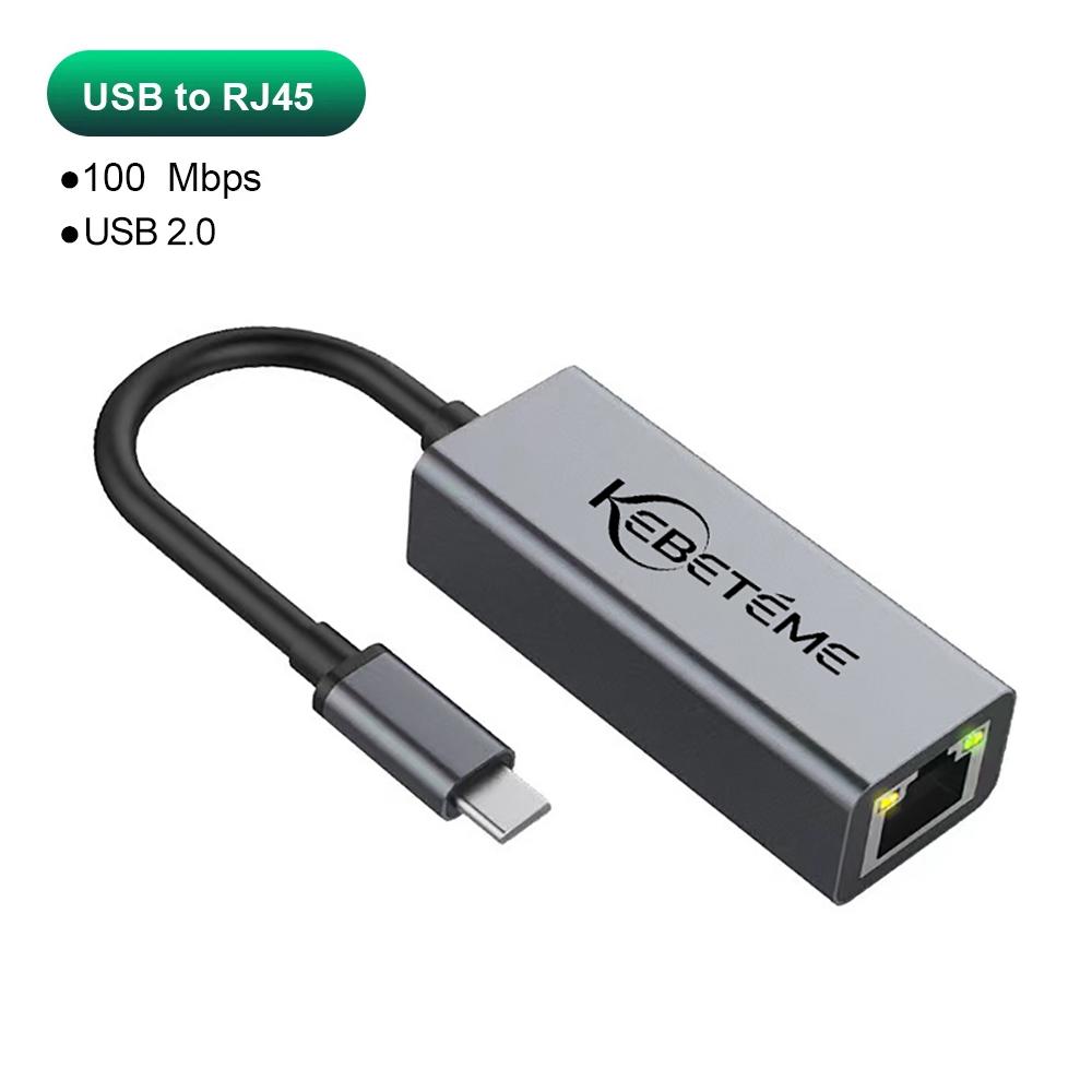 

Kebidumei 1000Mbps USB Ethernet Adapter USB 3.0 Network Card to USB RJ45 Lan for PC MacBook Win 10/11 Ethernet USB Cable