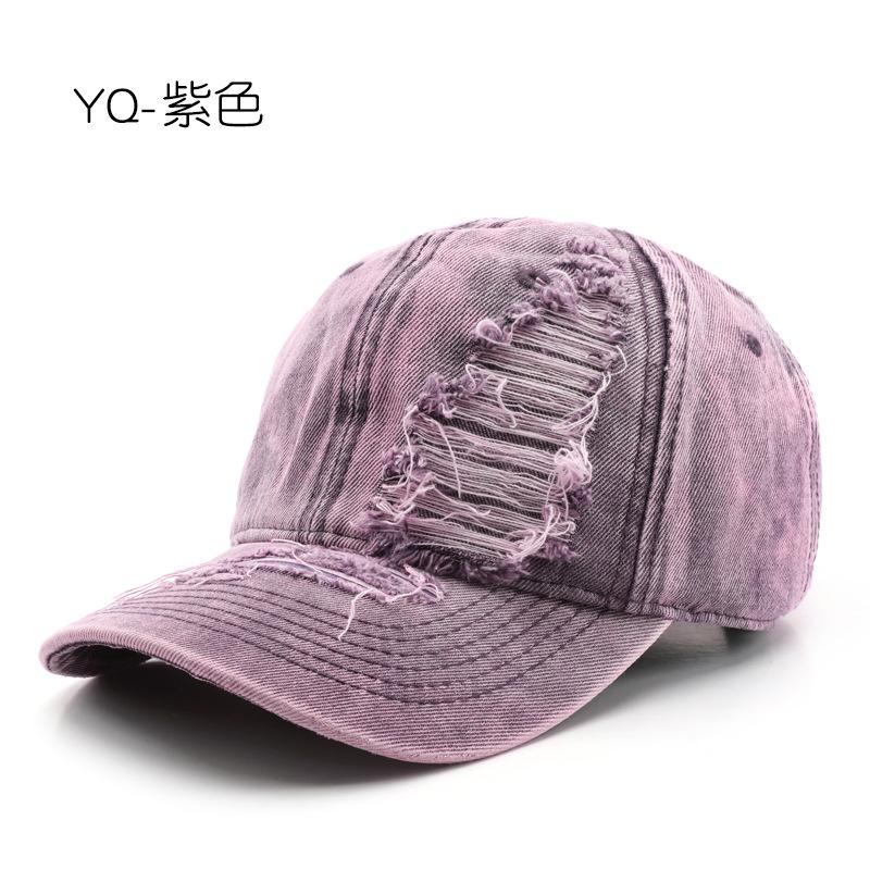 

Personalized spring and autumn solid color hole washing board cap outdoor sunscreen sunshade baseball cap фіолетовий