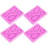 4pcs Picture Frames Silicone Mold Cake Decorating Photo Frame Chocolate Making Mold