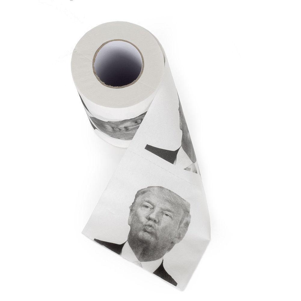 Donald Trump Toilet Paper Soft Print Gag Roll Gift Toilet Tissue Perfect Gift ~~ Donald Trump Toilet Paper Soft Print Gag Roll Gift Toilet Tissue Perfect Gift ~~