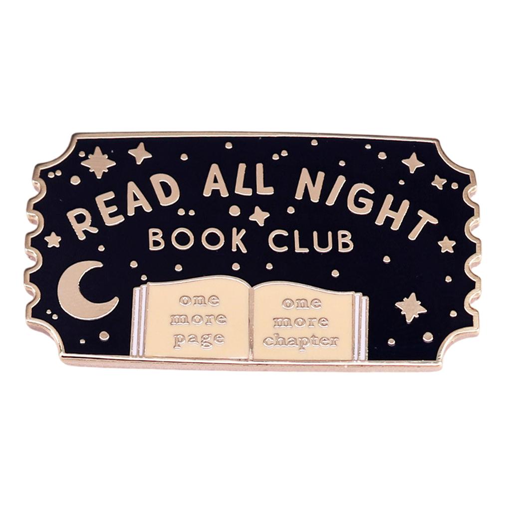 Charm Lapel Pin Unique Reading Brooch Fashion Clothing Accessory Suitable for Bookstore Gatherings and Own Styles