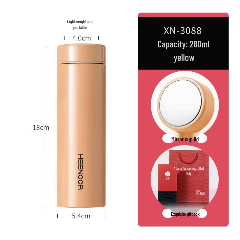 

Heenoor Couple s Glass & Insulated Travel Mug Gift Set