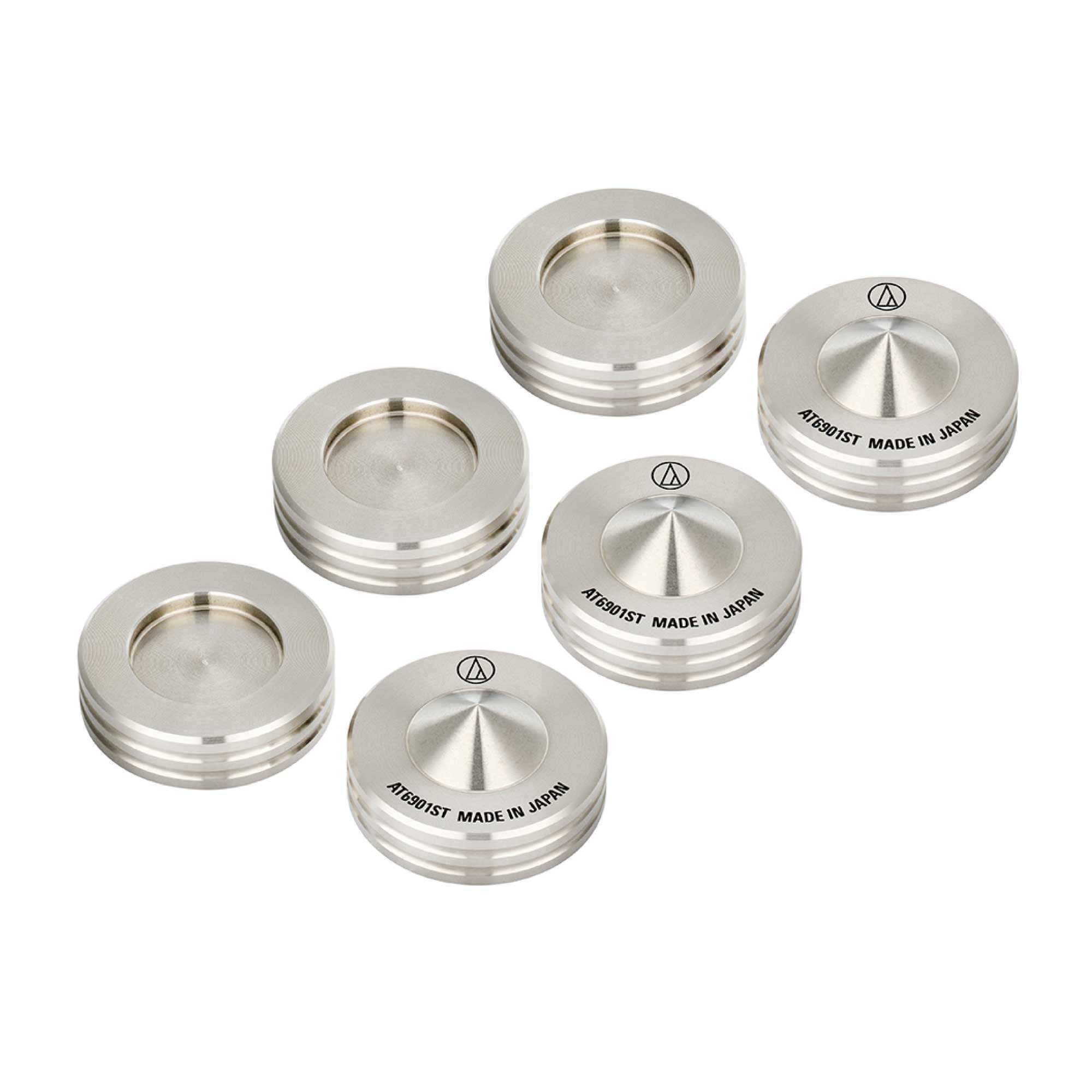 

AT6901ST Spike Set of Stainless Spike Base Sold Separately Audio-Technica Insulators, 6, Steel,