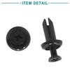 ACROPIX Bumper Fender Fasteners Rivet Clips Automotive Universal 5mm Hole Dia Black 50pcs