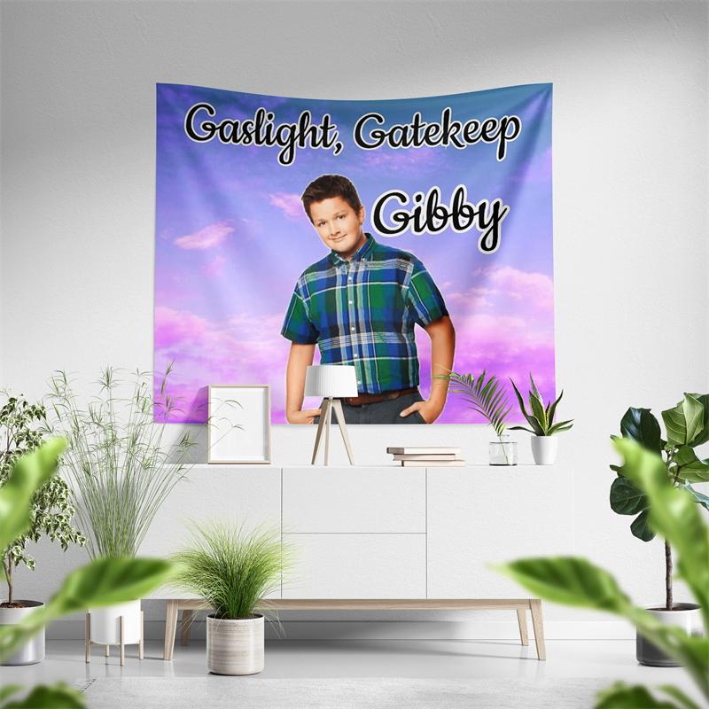 Aertemisi Girl Boss Gibby Tapestry Wall Hanging Art for Bedroom Living Room College Dorm Party Backdrop Home