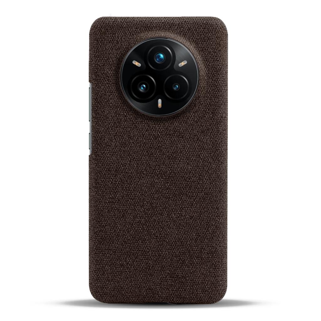 For Realme 14 Pro+ 5G Phone Case Cloth Texture Anti-Scratch Protective PC Back Cover
