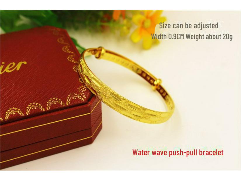 Long-Lasting Euro Copper Plated Vietnamese Gold Sand Bracelet for Brides