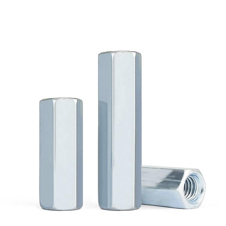 M5 M6 M8 M10 M12 M14 M16 Cuplaj Tija Piuliță Hexagonală Oțel Galvanizat Piuliță Hexagonală Lungă Conexiune Piuliță Filetată