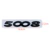3d ABS Chrome Black Logo 3008 2008 4008 5008 Emblem Number Letters Nameplate WQPOK5 Sticker Car Trunk Badge Adhesive Decal Accessories