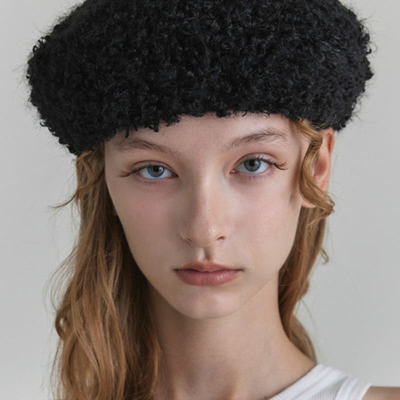Poesiedame INES BERET IN BLACK TERRY