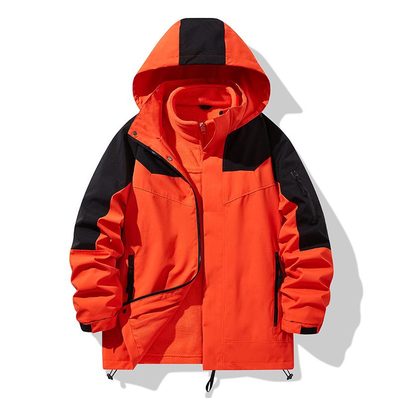 Jacket Couple Style Fleece Thickened Liner Removable Two Pieces