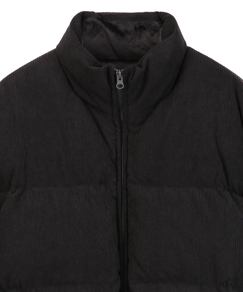 Il Corso Essential Corduroy Down Jumper Charcoal Grey Ieju5F007Cg