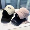 Embroidered Letter Baseball Cap With Sun Protection For Casual Outdoor Wear
