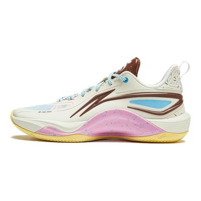 Scarpe da Basket Li Ning Flashing Low Top Sneaker da Uomo Beige Marrone ABPU007-3